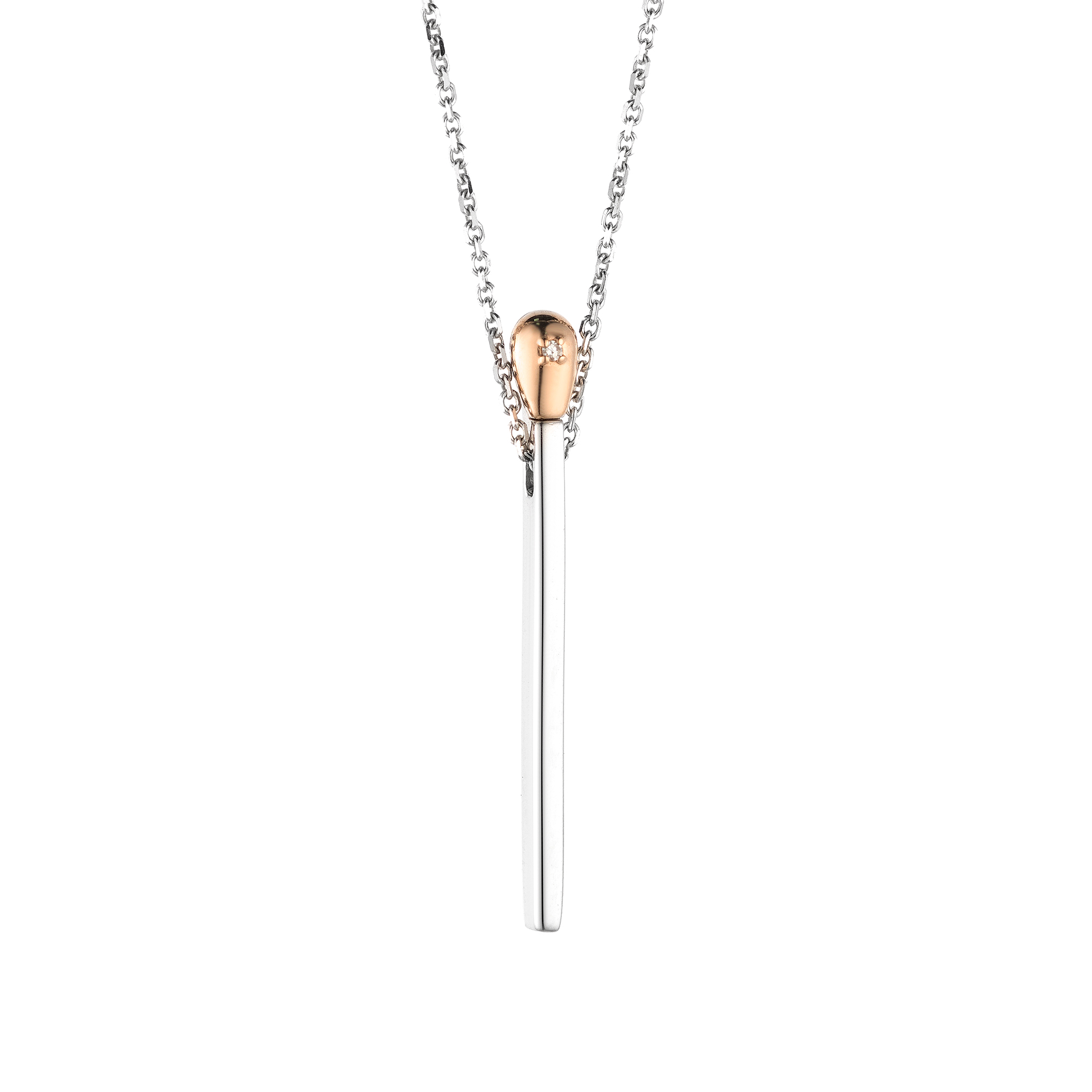 

Колье из серебра с бриллиантом ЯХОНТ Ювелирный 211598, 211598