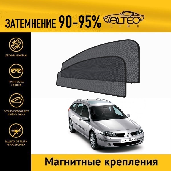 

Автошторки ALTEO на Renault Laguna 2, рестайлинг (2005-2008) универсал