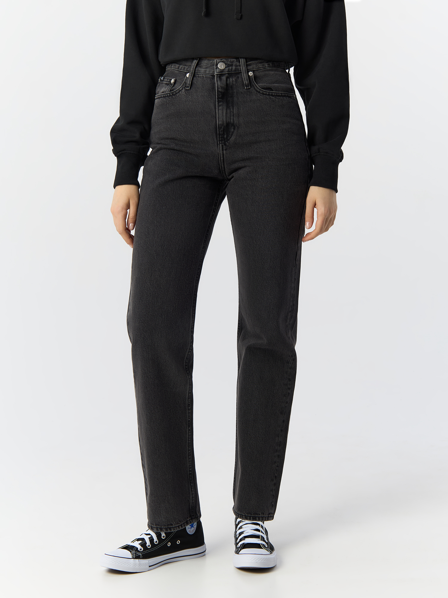 

Джинсы женские Calvin Klein Jeans J20J222137 черные 31/34, Черный, J20J222137
