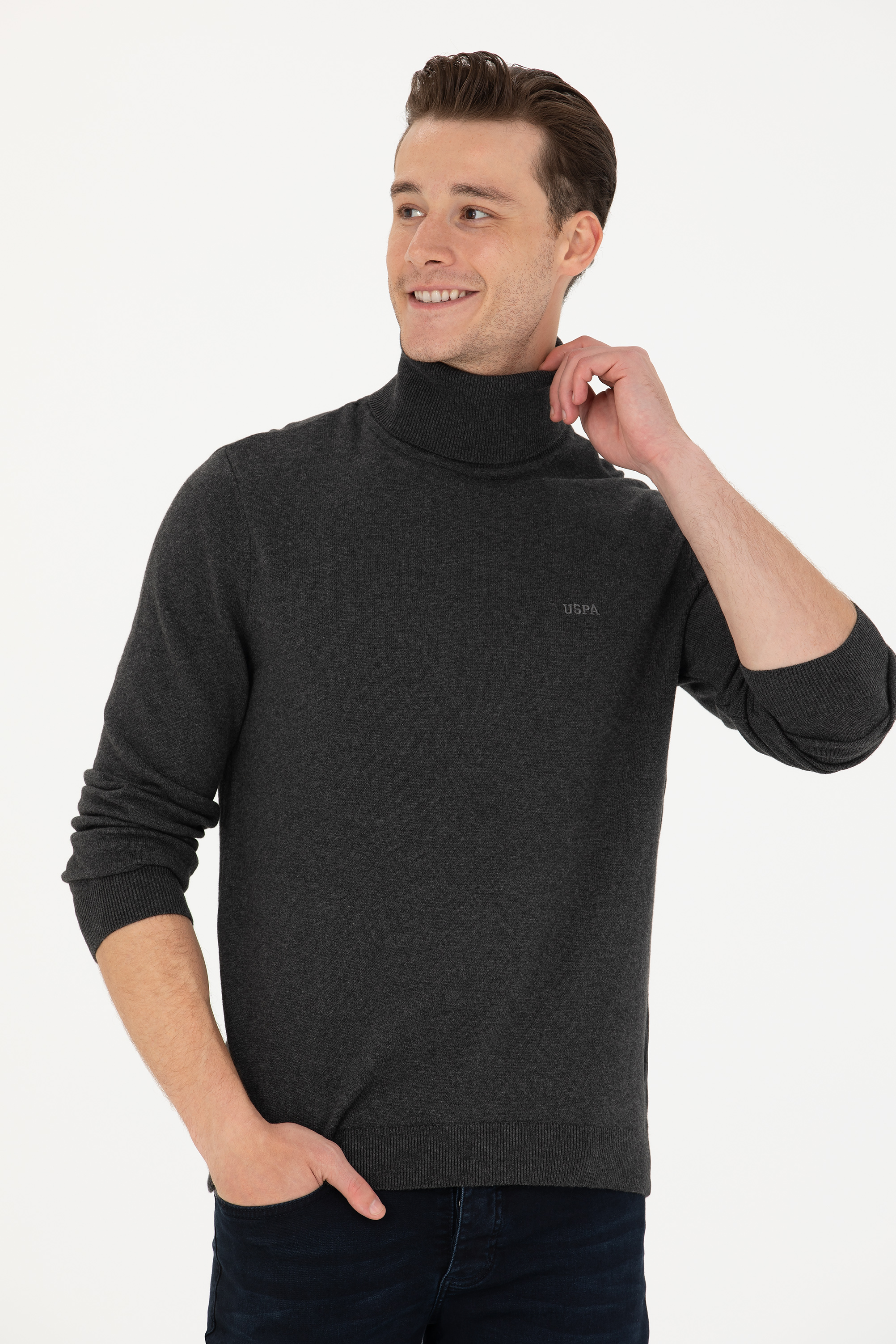 

Свитер мужской US Polo G081SZ0TK0FORBES23K-E серый M, G081SZ0TK0FORBES23K-E