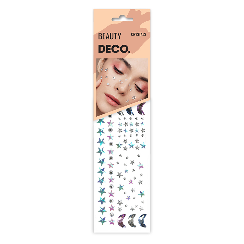 Купить Кристаллы для лица и тела DECO. CRYSTALS by Miami tattoos (Violet stars)