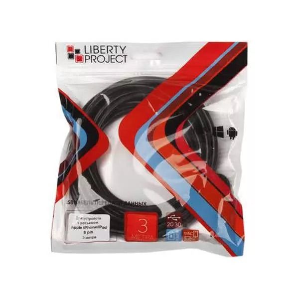 

Кабель Liberty Project USB - Apple 8pin 3m черный