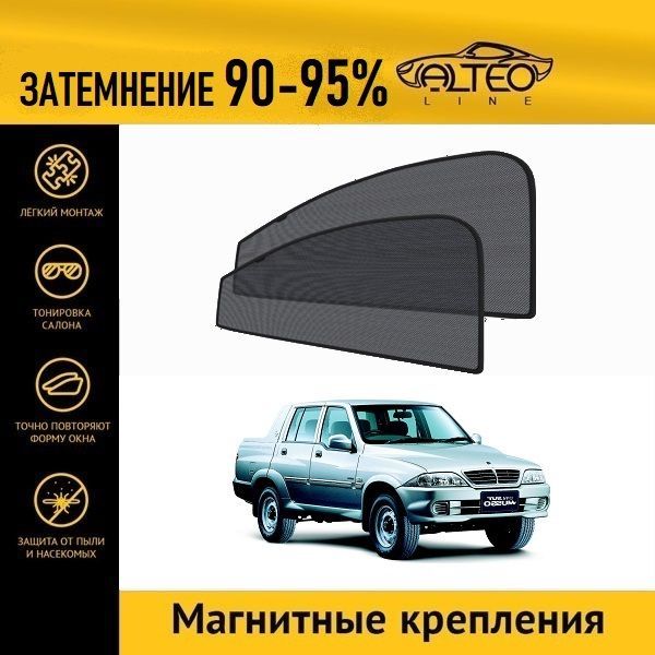 

Автошторки ALTEO на Ssang Yong Musso Sports (P100) (2002-2006) пикап