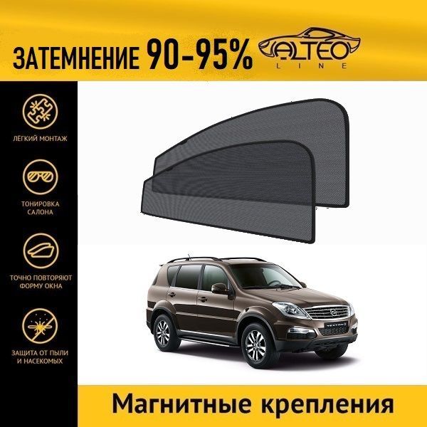 

Автошторки ALTEO на Ssang Yong Rexton, 1, 2рестайлинг (Y290) (2012-2017)