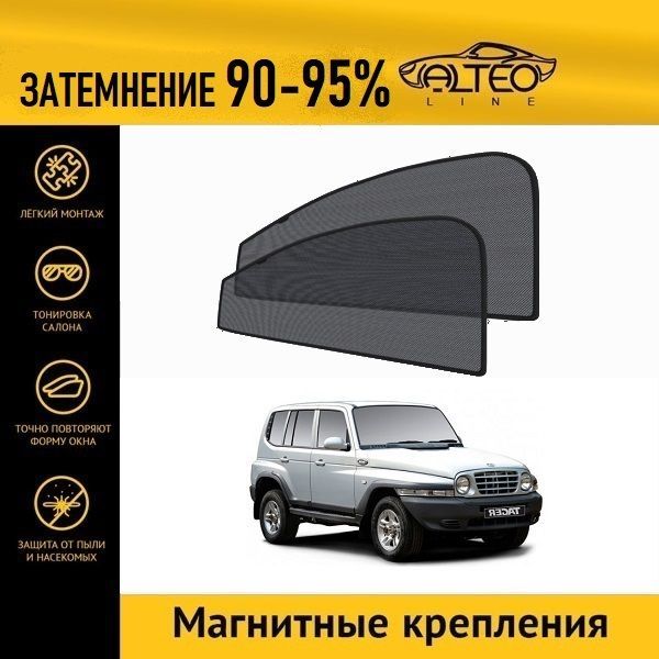 

Автошторки ALTEO на Тагаз Tager (2008-2014) джип 5D