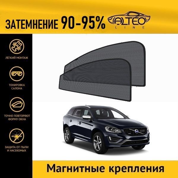 

Автошторки ALTEO на Volvo XC60, 1рестайлинг (2013-2017)
