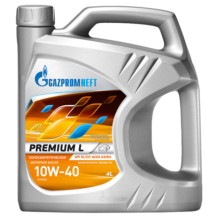 фото Масло моторное premium l 10w40 п/синт.3.49кг/4л gazpromneft