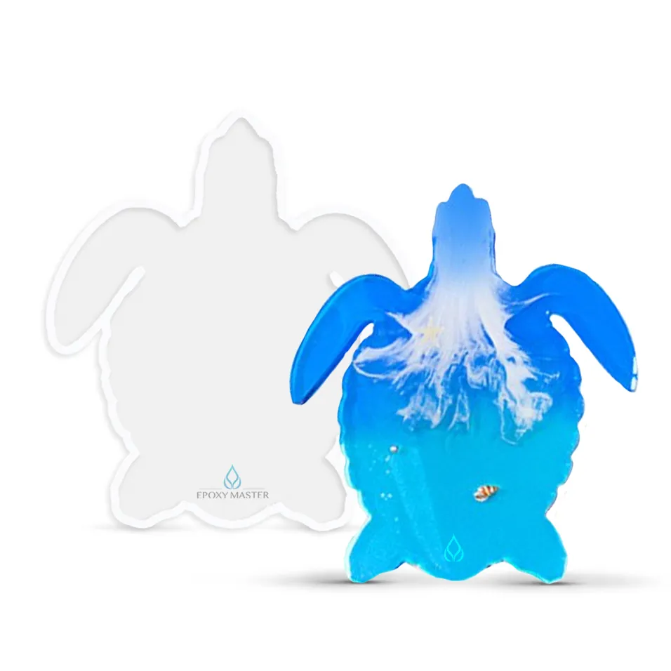 

Силиконовый молд EPOXYMASTER Коастер черепаха, 22х19см, Белый, Силиконовый молд