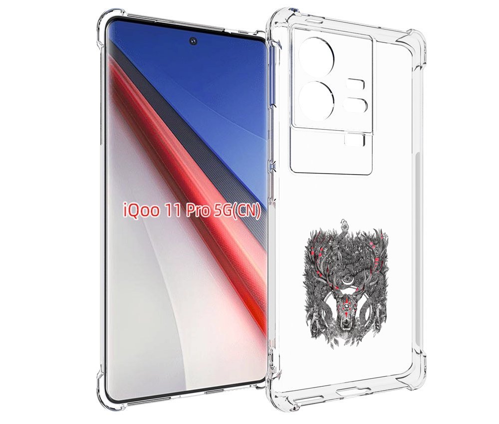 

Чехол бампер MyPads Дизайнерские_676 для Vivo iQOO 11 Pro против..., Прозрачный, Tocco