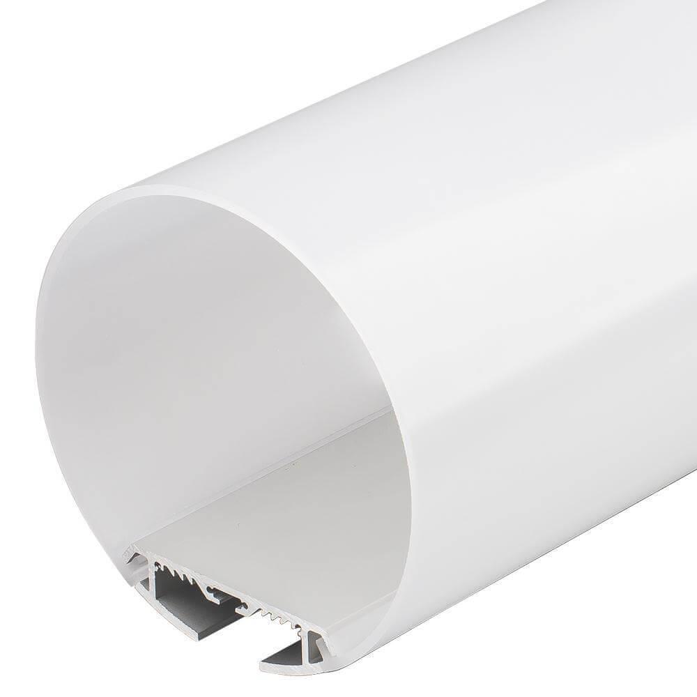 

Профиль с рассеивателем Arlight SL-ROUND-D120-2500 ANOD+OPAL 020475, Серый