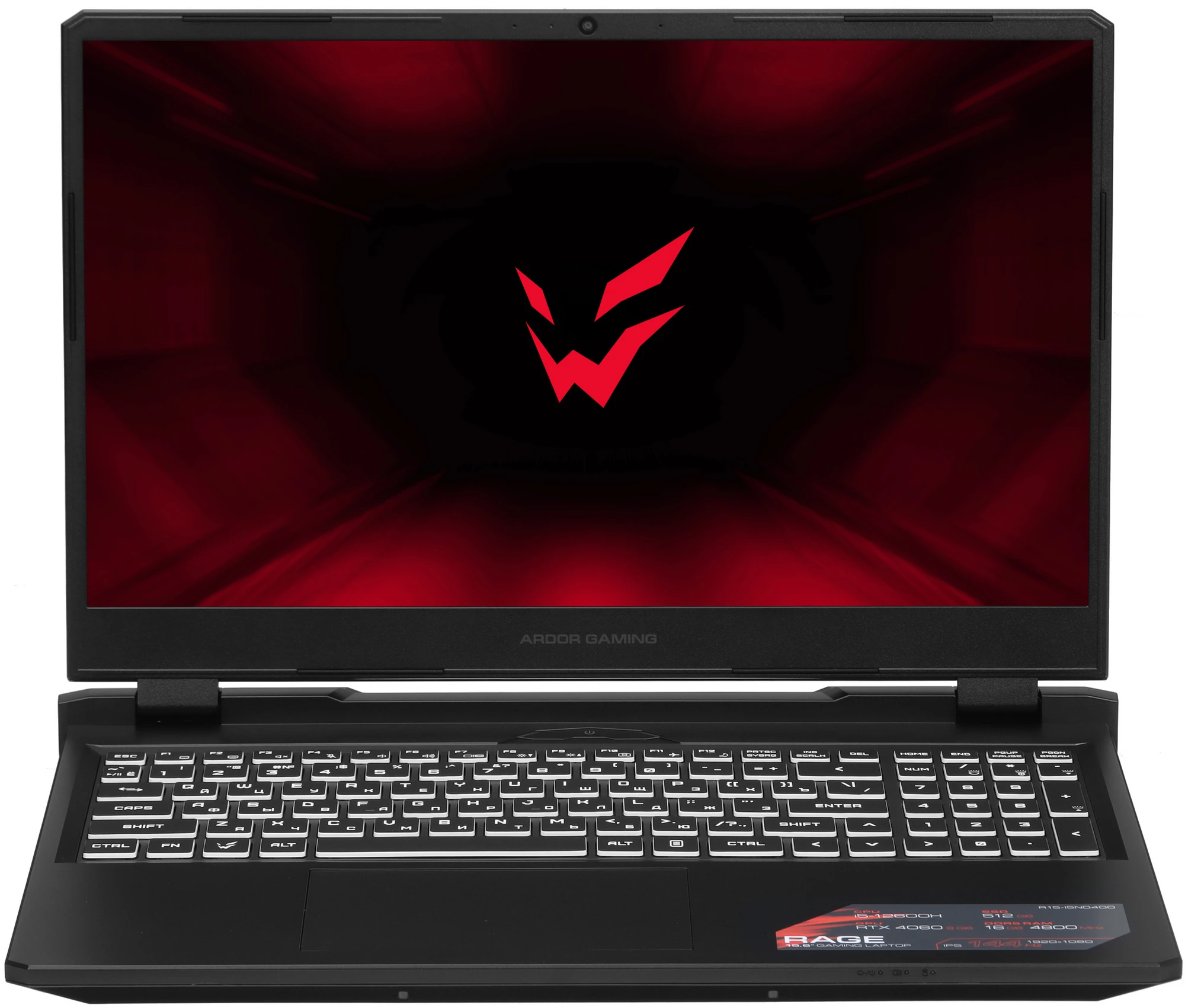 

Ноутбук ARDOR GAMING RAGE R15-I5ND400 (R15-I5ND400), RAGE R15-I5ND400