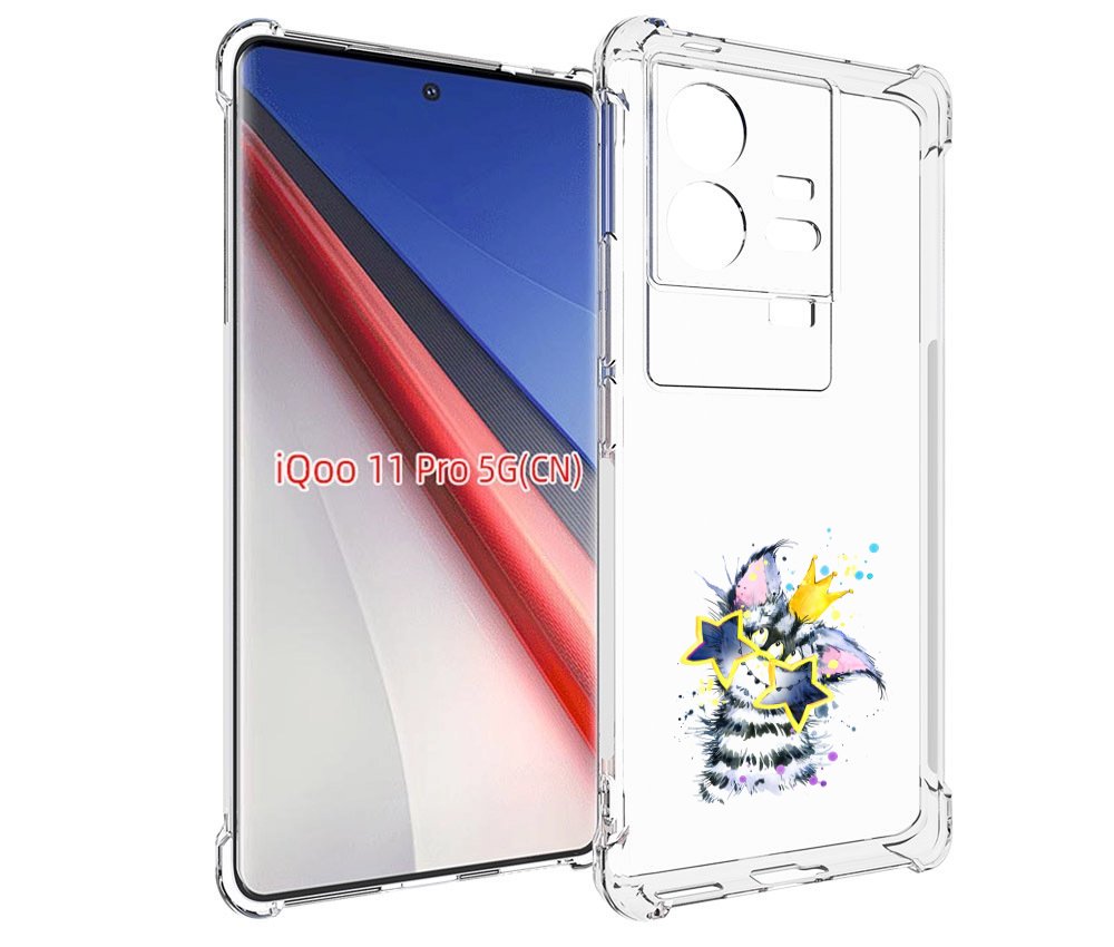 

Чехол бампер MyPads Мартовский Нуся для Vivo iQOO 11 Pro противо..., Прозрачный, Tocco