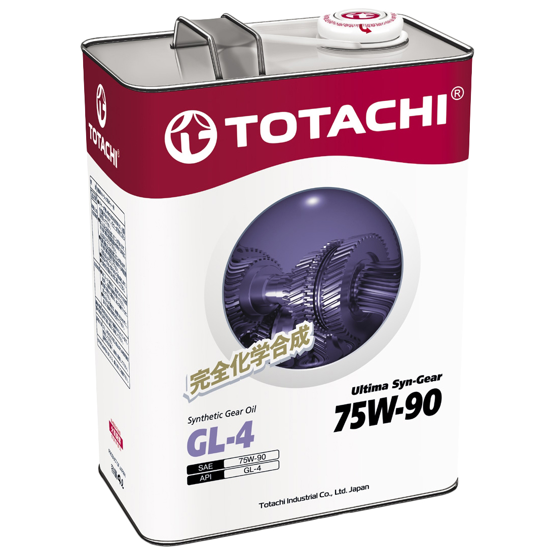 фото Масло трансмиссионное totachi ultima syn-gear 75w90 синтетическое 4 л 4589904931635