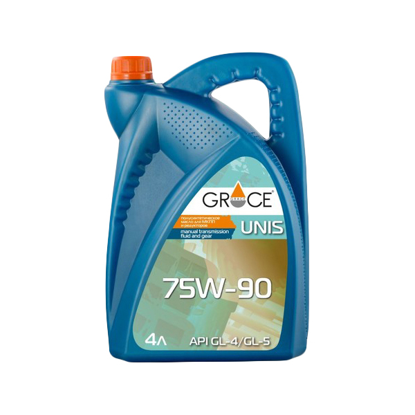 Масло трансмиссионное UNIS GL-4/5 75W90 п/синт.4л GRACE