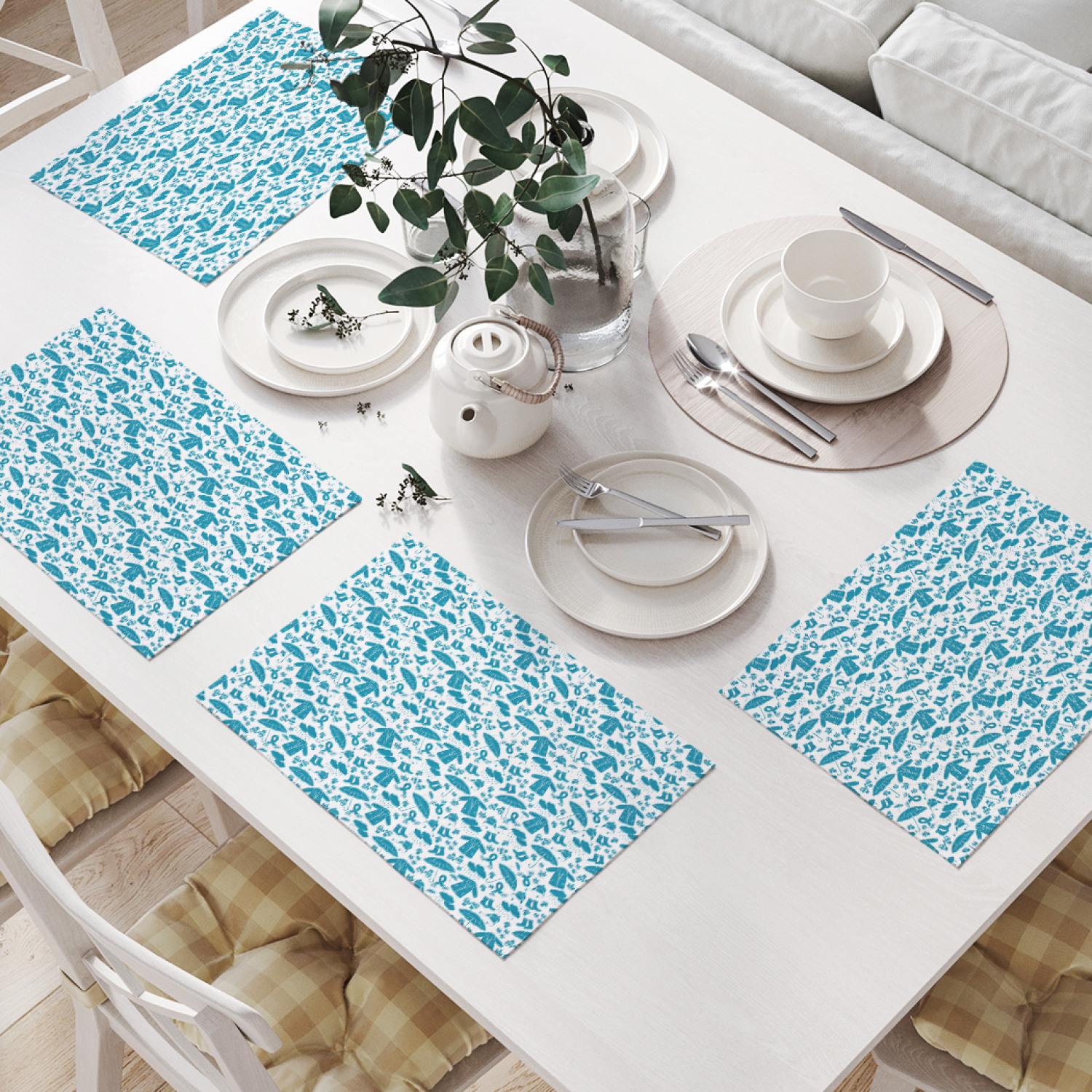 

Комплект салфеток JoyArty "Теплая одежда" (32х46 см, 4 шт.), Теплая одежда