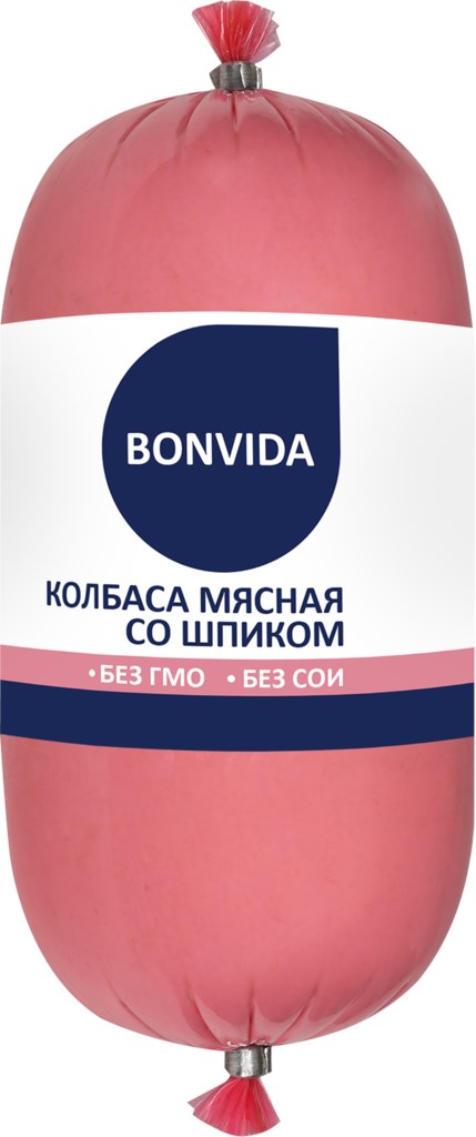 

Колбаса вареная Bonvida Мясная со шпиком 500 г