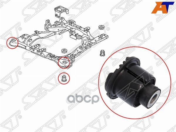 

Сайлентблок Подрамника Honda Accord 02-08/Elysion 04-/Acura Tsx 04-08 Sat арт. ST-50260-SE