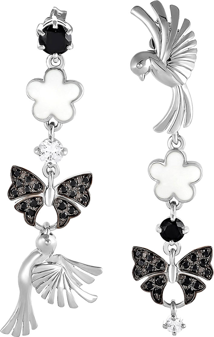 

Серьги из серебра с фианитом swarovski Kabarovsky 12-119-0902, 12-119-0902
