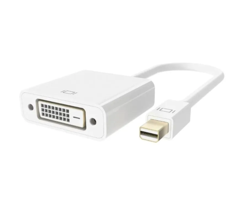 

Кабель NoBrand DVI вилка-розетка м (86554) белый, Mini DisplayPort - DVI