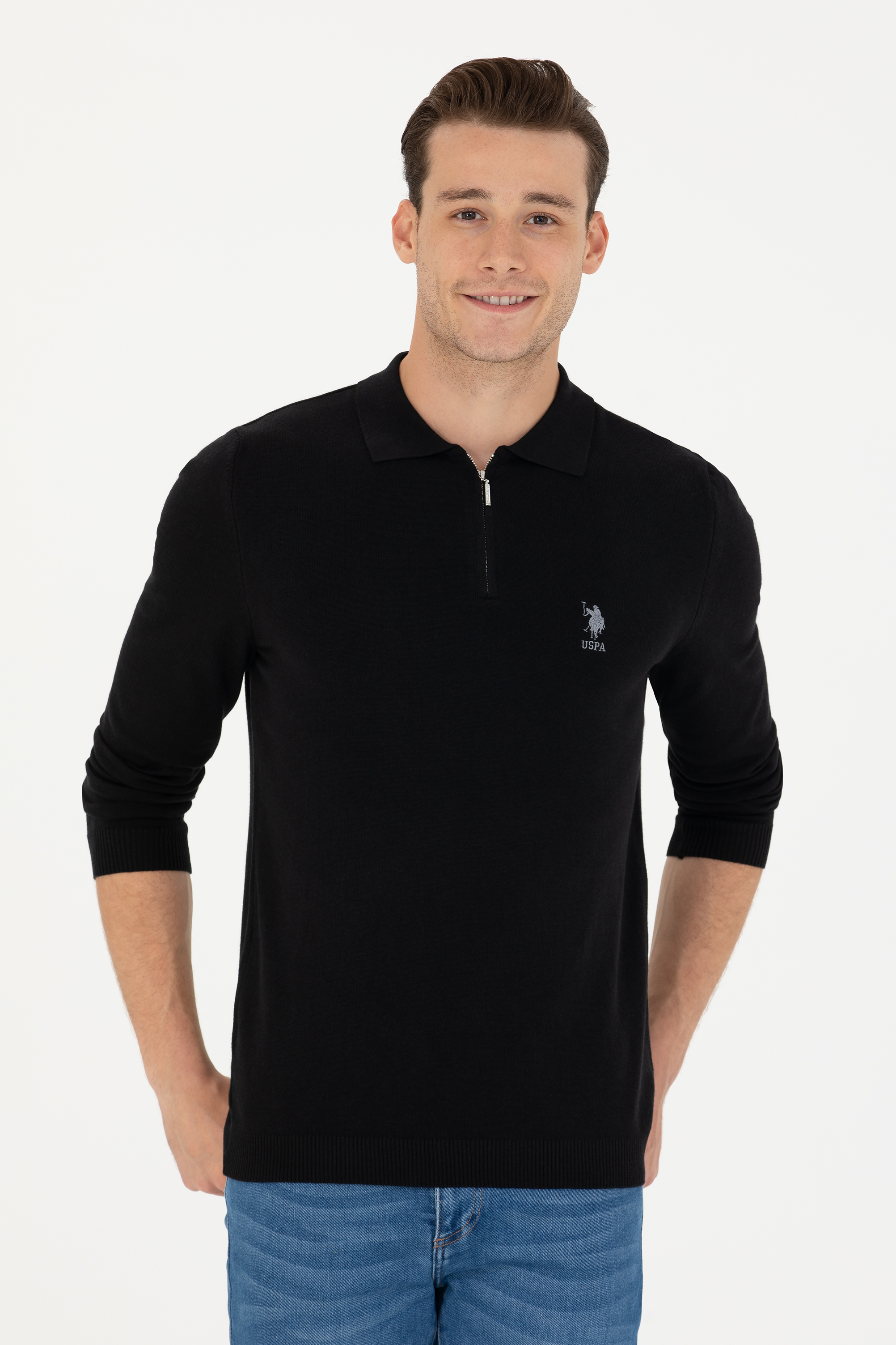 Толстовка мужская US Polo G081SZ0TK0FARAH черная XL