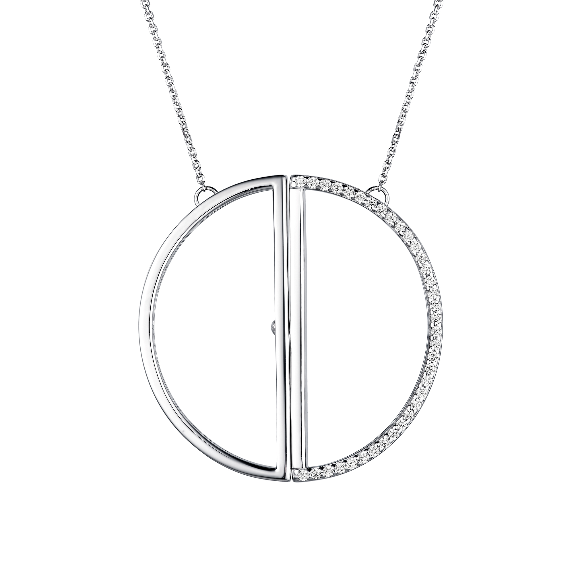 

Колье из серебра с фианитом 45 см Yahont 245553, 245553