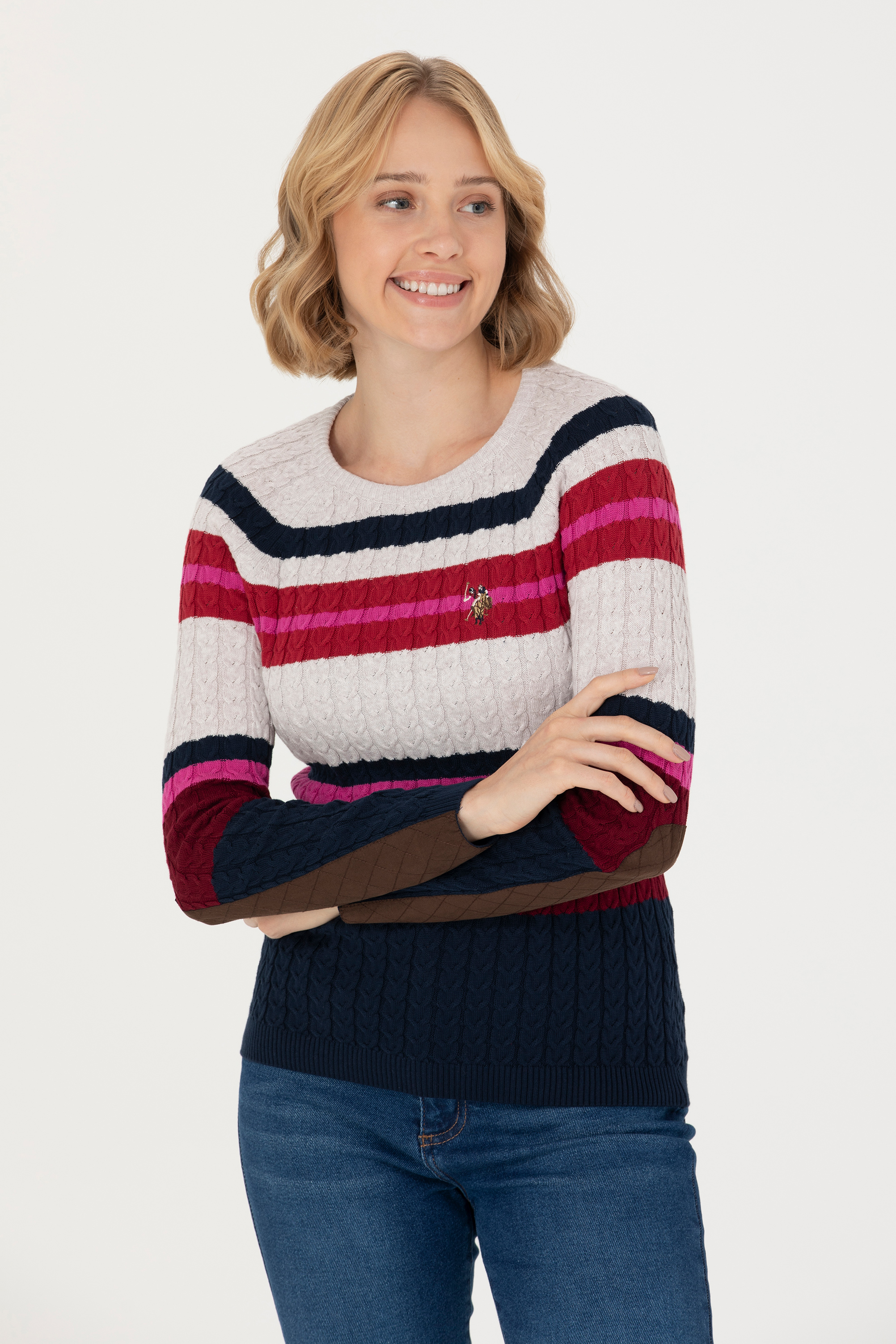

Джемпер женский US Polo G082SZ0TK0MERIS-SK23 разноцветный M, G082SZ0TK0MERIS-SK23