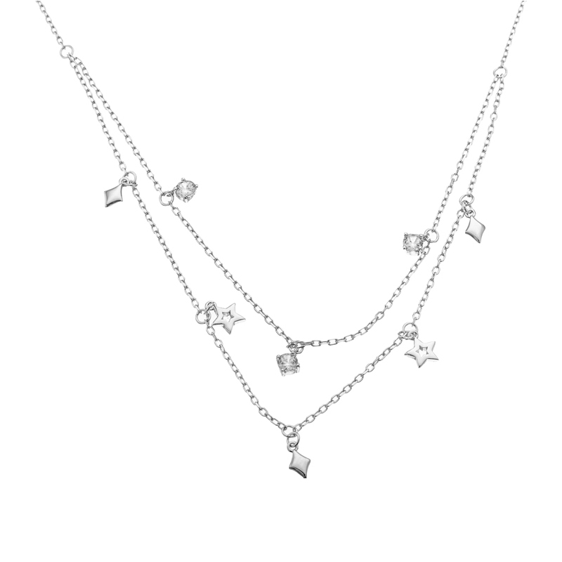 

Колье из серебра с фианитом 45 см Yahont 250585, 250585