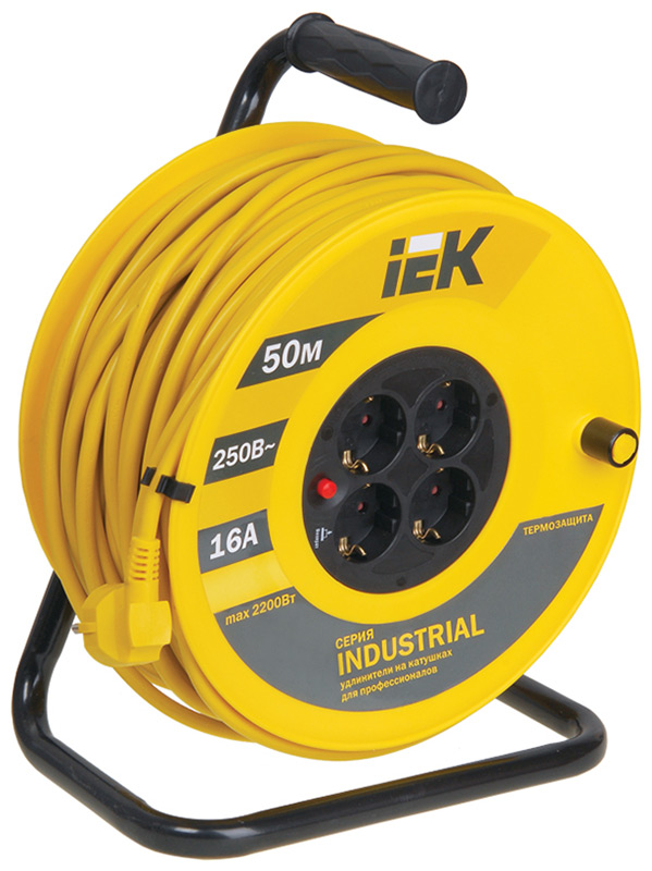 

Катушка IEK УК50 с т/з 4 места 2P PE/50м 3х1,5 мм2 ''Industrial'', УК50 с т/з 4 места 2P PE/50м 3х1,5 мм2 ''Industrial''