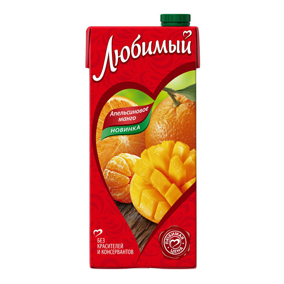 

Напиток сокосодержащий Любимый 950 мл в ассортименте