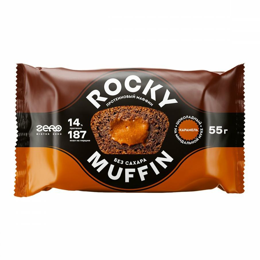 

Маффин Mr. Djemius Zero Rocky Muffin Карамель 55 г