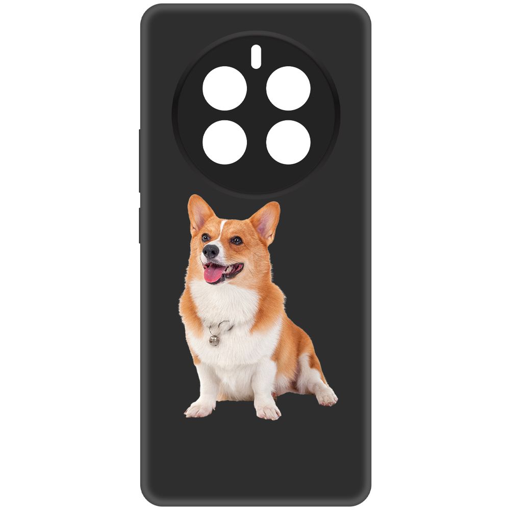 

Чехол-накладка Krutoff Soft Case Корги для Realme 12 Pro+ 5G черный