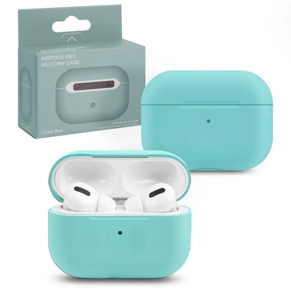 фото Чехол airpods pro silicone sky coast blue nobrand