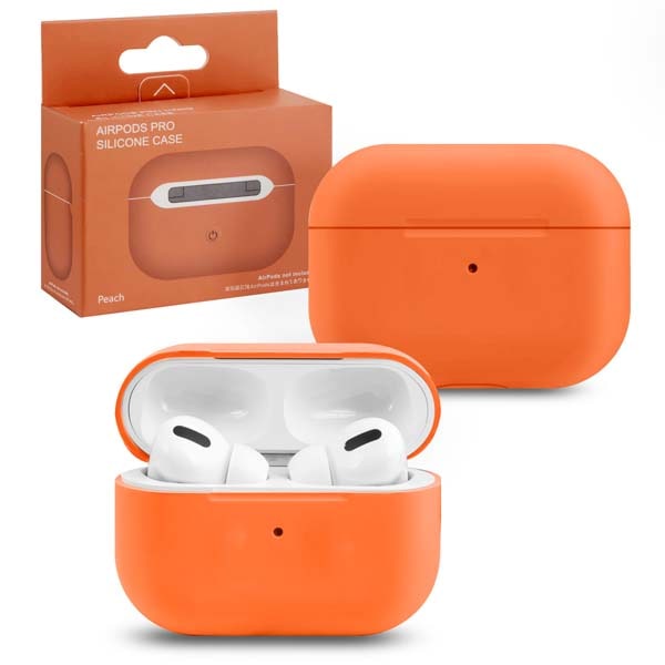 фото Чехол airpods pro silicone peach nobrand