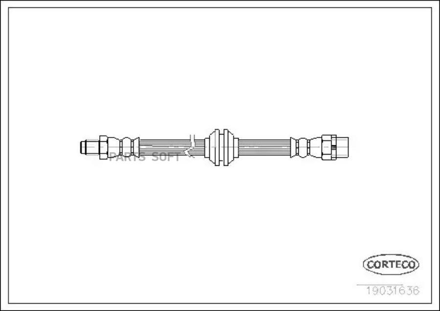 Шланг тормозной системы CORTECO 19031636