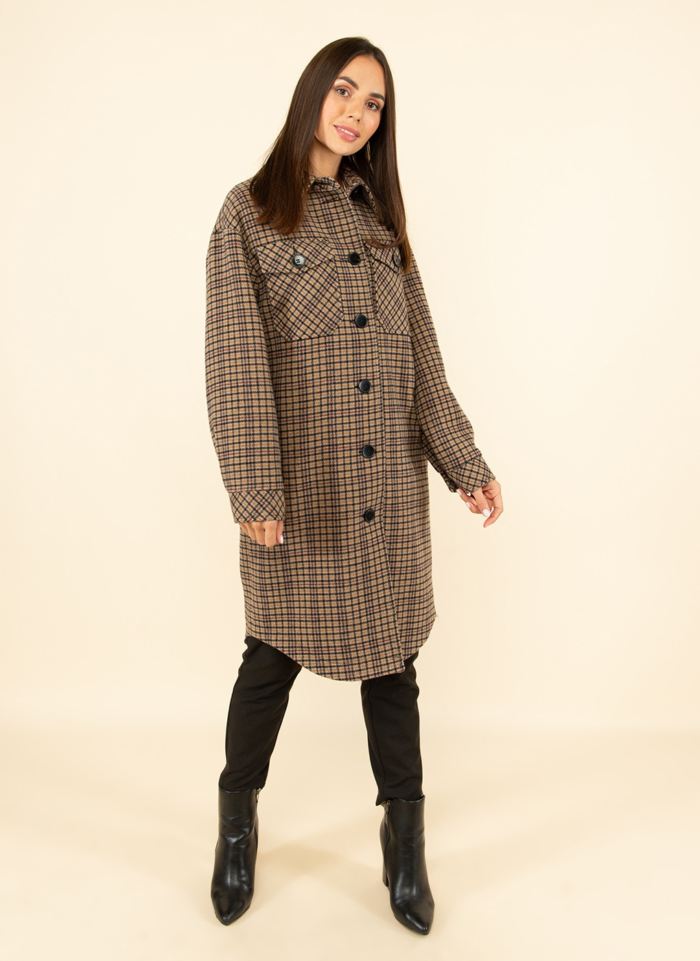 

Пальто женское Каляев 55089 бежевое 46 RU, Бежевый, 55089