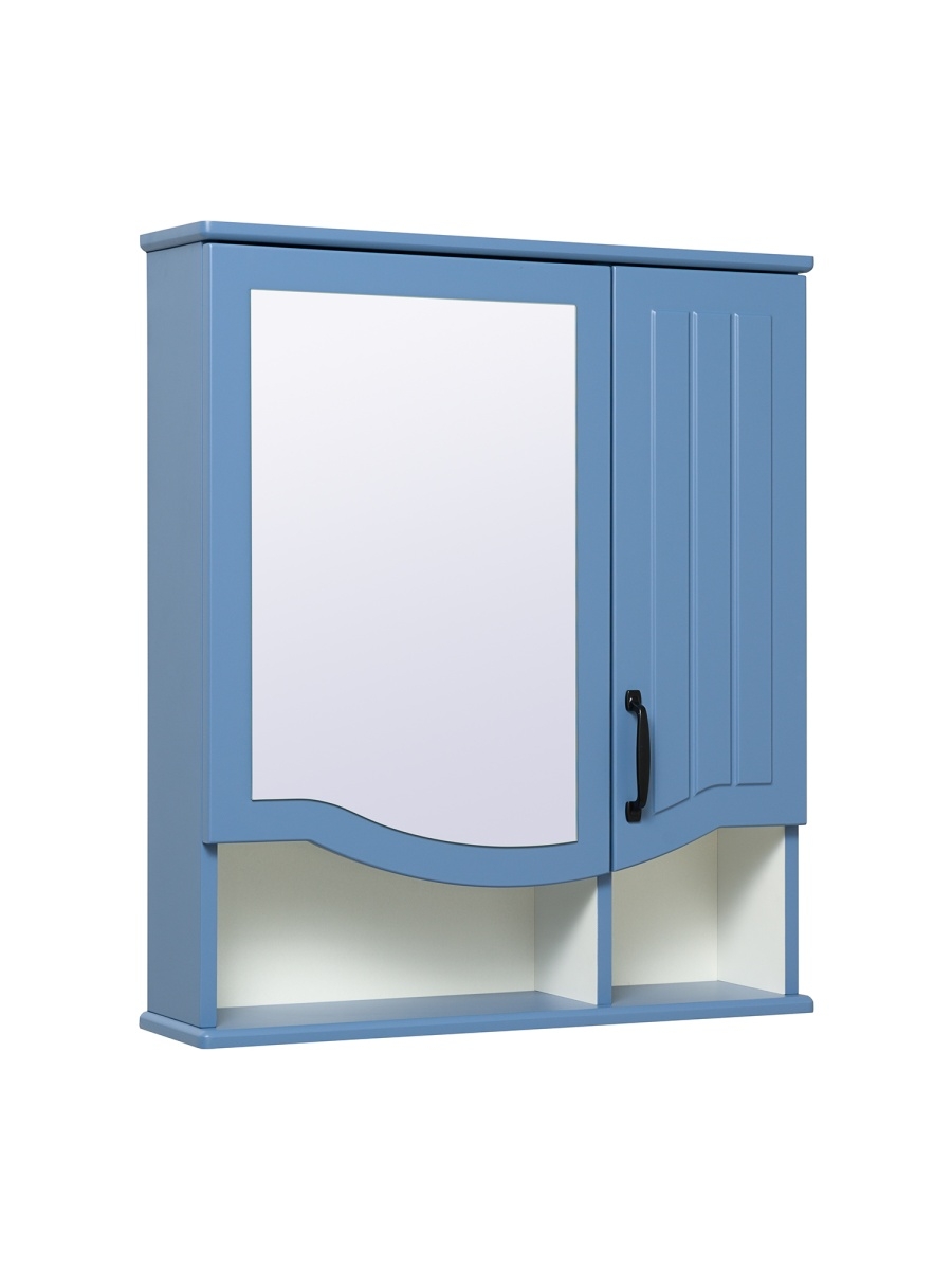фото Зеркальный шкаф руно runo марсель 65, синий