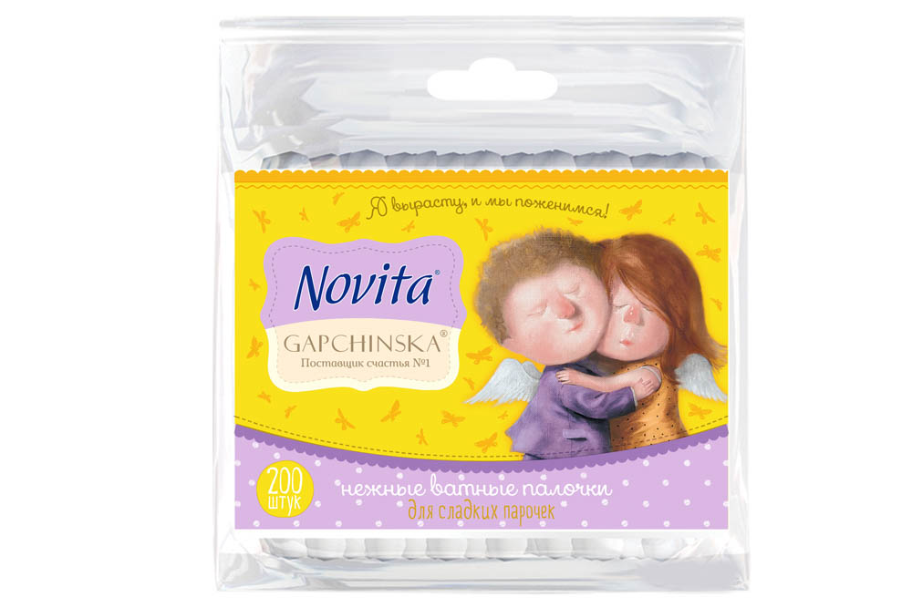 

Ватные палочки Novita Gapchinska 200шт