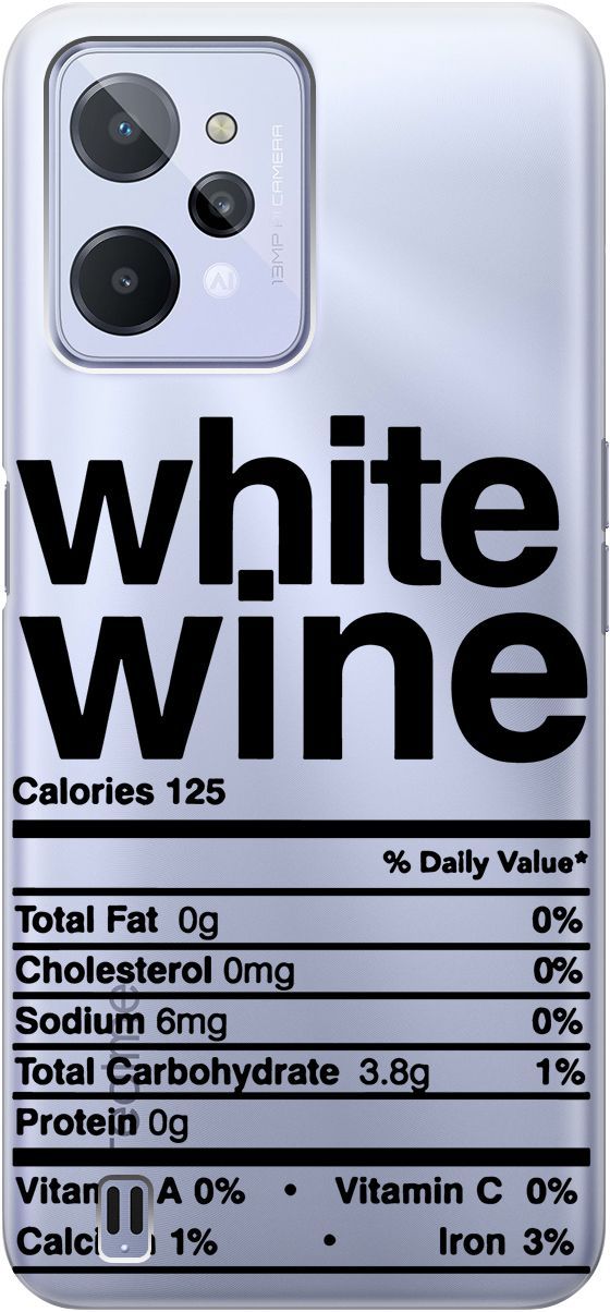 

Силиконовый чехол на realme C31 с 3D принтом "Wine" прозрачный, Прозрачный;черный, 1571100