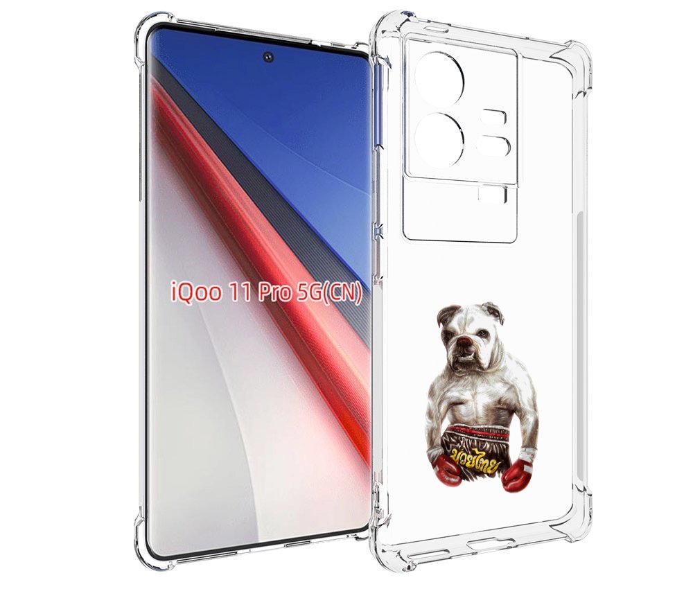 Чехол бампер MyPads боксер для Vivo iQOO 11 Pro противоударный