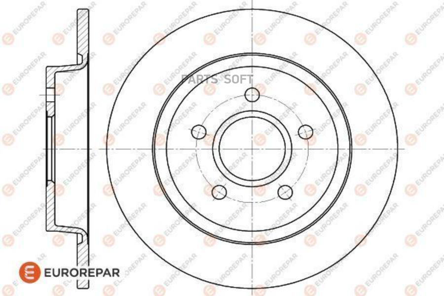 

EUROREPAR 1618869780 Диск тормозной FORD C-MAX DM2 2.0 07 VOLVO S40/V50 1.8-2.0TD 04 1шт