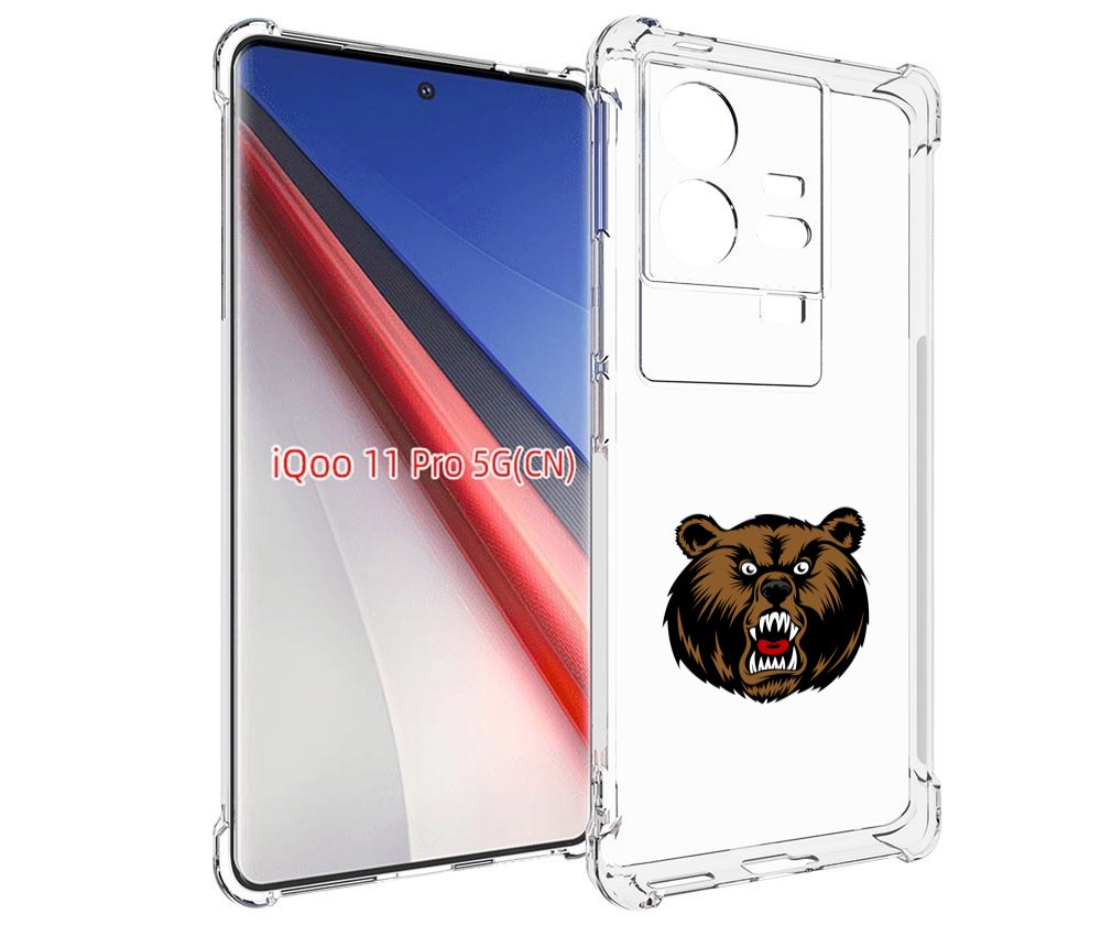 

Чехол бампер MyPads бурый для Vivo iQOO 11 Pro противоударный, Прозрачный, Tocco