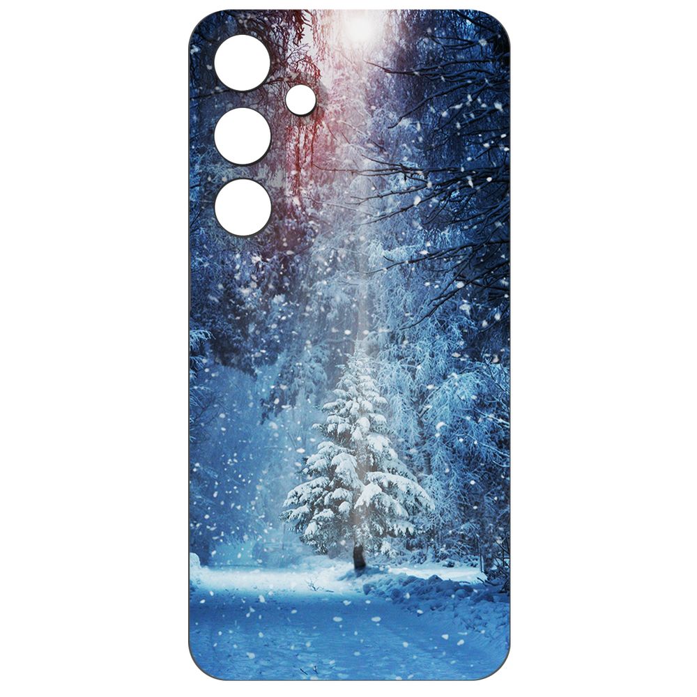 

Чехол-накладка Krutoff Soft Case Лесная ель для Samsung Galaxy S24+ черный