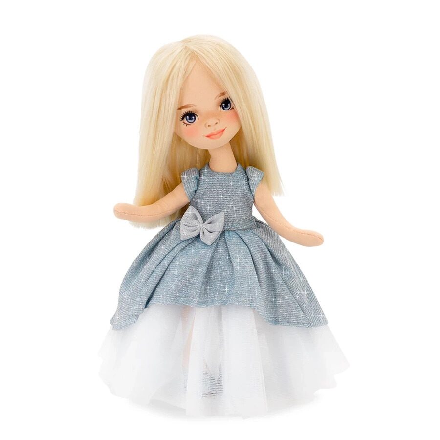 Кукла Orange Toys Sweet Sisters Mia в голубом платье Вечерний шик 32 см SS01-01 orange toys sweet sisters sophie в платье с кисточками 32 см