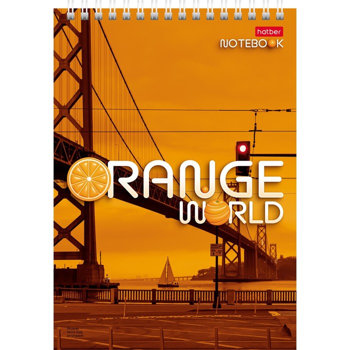 

Блокнот А5 80л на гребне ORANGE WORLD, обл мел карт, УФ-лак, жест подл 80Б5В1гр_29925