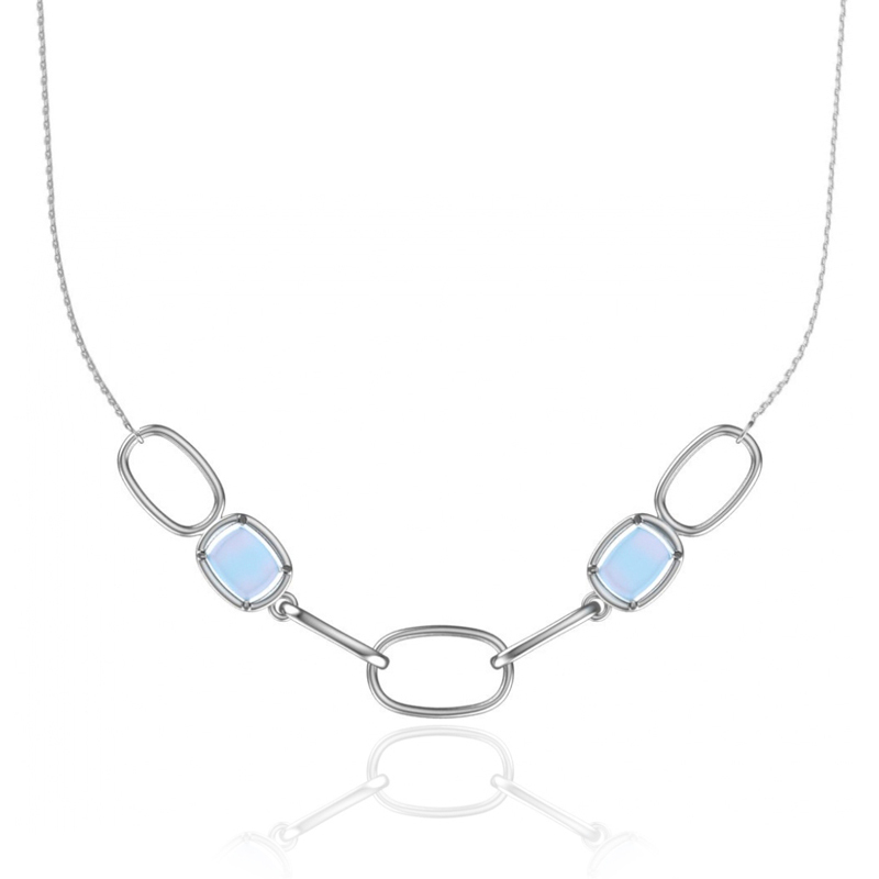 

Колье из серебра 40 см ЯХОНТ Золотой 257438, кварц, 257438