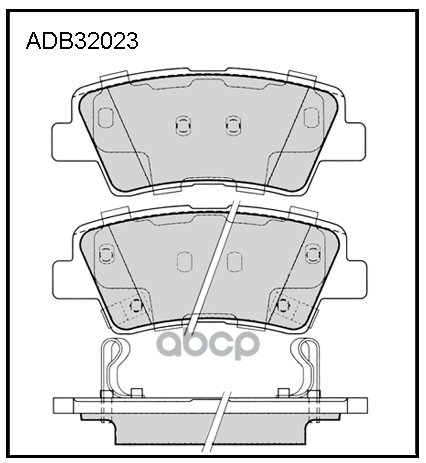 Тормозные колодки ALLIED NIPPON задние дисковые ADB32023