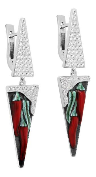 

Серьги из серебра с фианитом Kabarovsky 12-431-7901, 12-431-7901