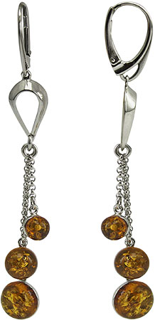 

Серьги из серебра с янтарем Liza Geld 1797E, 1797E