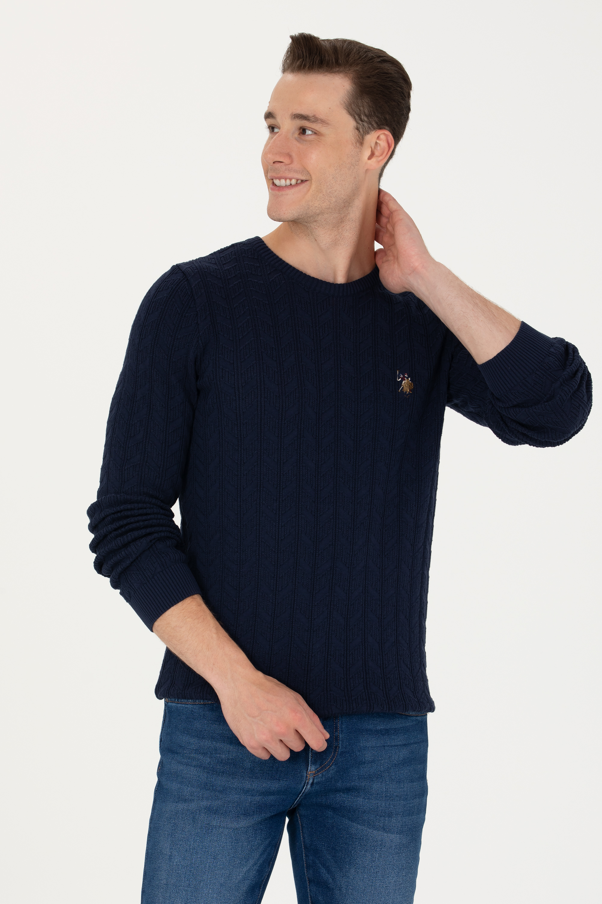 

Джемпер мужской US Polo G081SZ0TK0OLDER-SK23 синий M, G081SZ0TK0OLDER-SK23