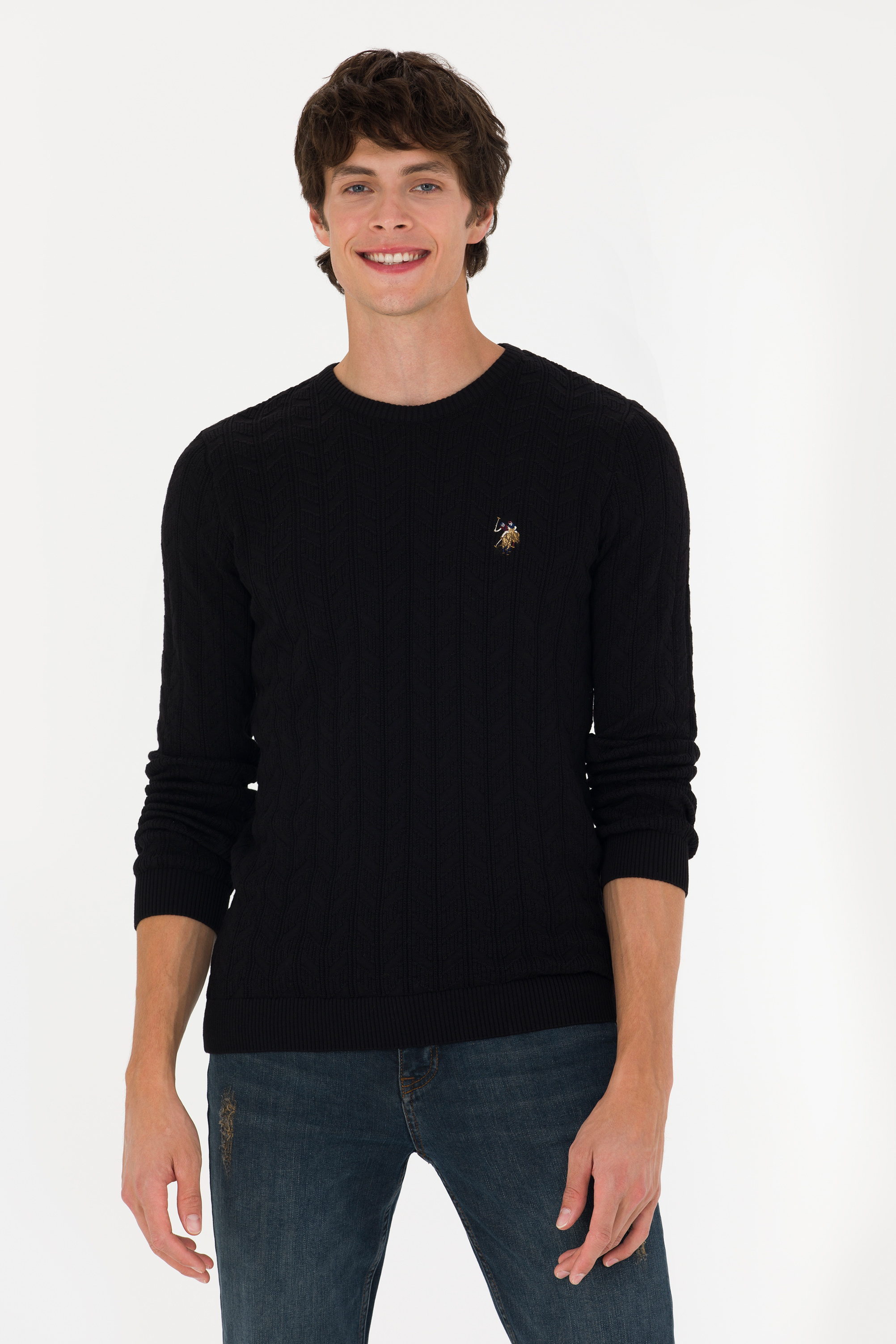 

Джемпер мужской US Polo G081SZ0TK0OLDER-SK23 черный M, G081SZ0TK0OLDER-SK23